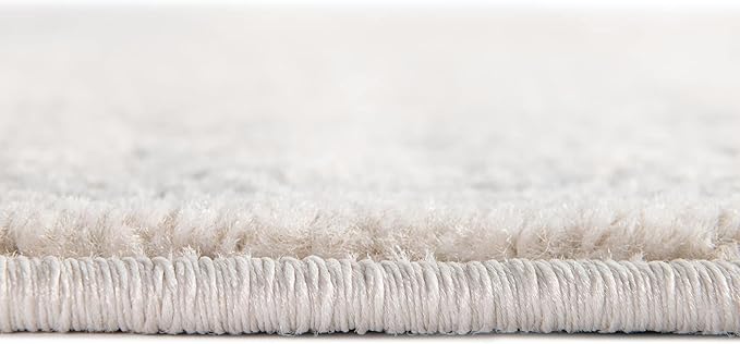 Unique Loom Isabella Collection Area Rug - Rossellini (2' x 8' Runner, White/ Black)