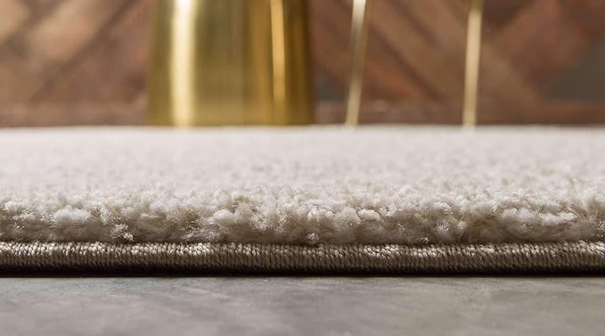 Unique Loom Solo Collection Area Rug - Calabasas (2' 2" x 6' 7" Runner, Ivory)