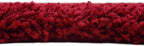 Unique Loom Solid Shag Collection Area Rug (8' Square, Cherry Red)