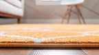 Rugs.com Lattice Frieze Collection Rug – 2' x 8' 8 Runner Orange Medium Rug Perfect for Living Rooms, Large Dining Rooms, Open Floorplans