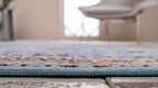Unique Loom Sialk Hill Collection Area Rug - Washington (7' x 10' Rectangle Light Blue/Navy Blue)