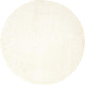 Unique Loom Solo Collection Area Rug - Calabasas (6' 1" Round, Snow White)