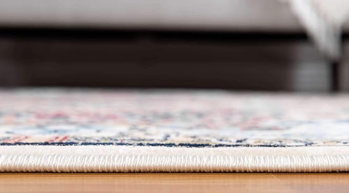 Unique Loom Narenj Collection Classic Traditional Medallion Textured Design Area Rug, 10 x 13 ft, Ivory/Tan