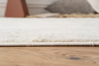 Revival Rugs Ebb 3'11"x6'1" Machine Washable Area Rug for Kitchen Bedroom - 100% Recycled Oeko-TEX Certified, Medium Pile, Beige, Cream