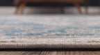 Unique Loom Salzburg Collection Classic Traditional Design Oriental Inspired Border Area Rug (3' 3 x 5' 3 Rectangular, Beige/Blue)
