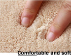 Soft Cashmere Area Rug Luxury Bedside Carpet Bedroom Living Room Mats Solid Color Children's Room Rugs Runner Carpets Indoor Mats Home Décor White Gray Red 6.5' X 9.8'