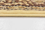 Unique Loom Reza Collection Traditional Persian Style Area Rug, 2 ft 7 in x 10 ft, Ivory/Brown