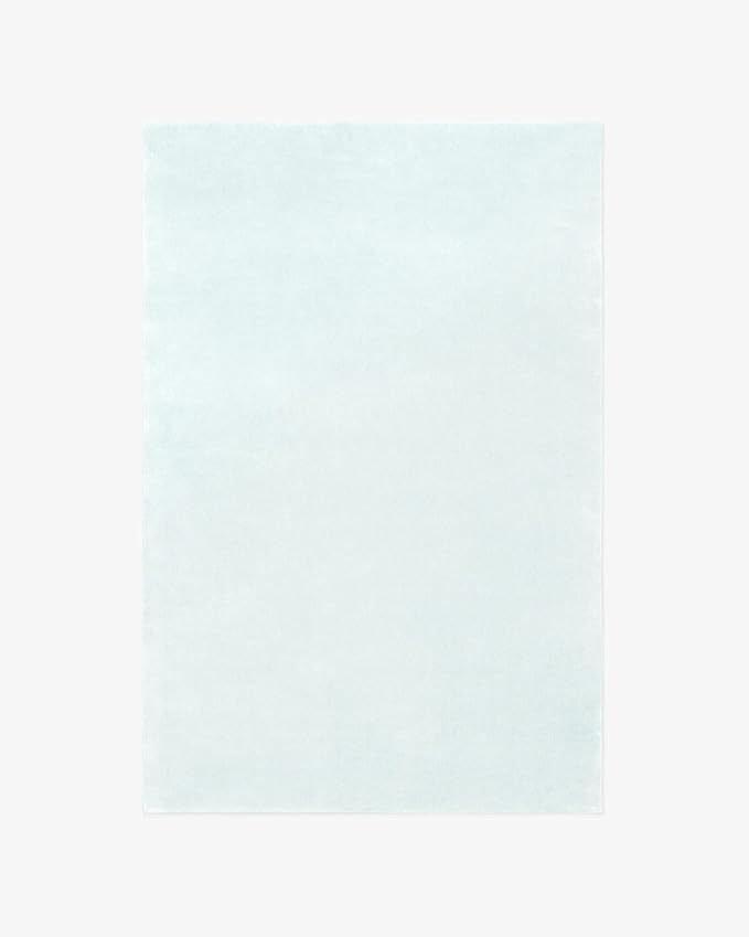 Hand-Tufted Wool Rectangle Area Rug – Soft Premium Wool Carpet for Living Room, Bedroom & Home Décor – 10X14 ft| Powder Blue – Durable, Non-Slip Backing, Handcrafted Rug
