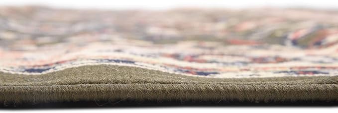 Unique Loom Sialk Hill Collection Area Rug - Washington (7' 10" Square Green/Hunter Green)