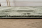 Revival Rugs Shell 7'10"x10' Washable Area Rug for Living Room Bedroom - 100% Recycled Oeko-TEX Certified, Medium Pile, Green
