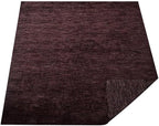 Hand Knotted Loom Wool ECO-Friendly Area Rugs - 2'6"x8', Runner, Light Blue Color, Solid Plain Design, High Pile Handmade Anti Skid Area Rugs for Living Room, Bed Room (L00111)