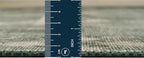 Revival Rugs Flam 6'x9' Zero-Shedding Area Rug for Living Room Bedroom - Oeko-TEX Certified, Low Pile, Spot Clean, Green