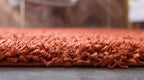 Unique Loom Solid Shag Collection Area Rug (5' 1" x 8' Rectangle, Terracotta)