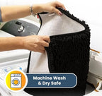 Muddy Mat® | Super Absorbent Door Mat Indoor, Microfiber Quick Dry Chenille Entryway Rug, Non-Slip Front Door Mat, Indoor Mats for Entryway, Machine Washable Pet Rug, Black 24"x36"