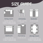 Geometric Rug, 2x3 Rug, Red Gradient Rugs for Entryway, Modern Small Area Rug, Washable Rug Non Slip Soft Indoor Carpet, Kids and Pets Friendly, Geometric Home & Room Decor