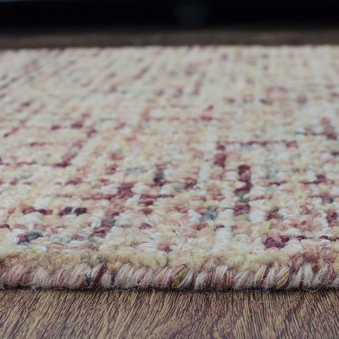 Hand Tufted Wool ECO-Friendly Area Rugs - 2'6''x11', Runner Shape, Light Brown, Solid Plain Design, High Pile Thick Handmade Area Rugs for Living Room, Bed Room (KWC111)