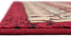 Unique Loom Taftan Collection Border Geometric Tribal Inspired Design Area Rug (7' 0 x 10' 0 Rectangular, Red/ Gold)