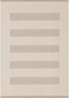 Beige Carpet for Bedroom with Striped Design, 5x7 Washable Boho Rug for Living Room or Versatile Accent to Refresh Any Room Décor