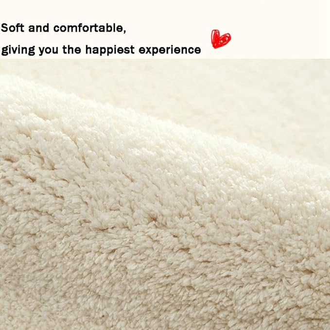 Soft Cashmere Area Rug Luxury Bedside Carpet Bedroom Living Room Mats Solid Color Children's Room Rugs Runner Carpets Indoor Mats Home Décor White Gray Red 2' X 6'