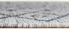 Unique Loom Outdoor Trellis Collection Area Rug - Tribal Trellis (5' 3" Octagon, Gray/ Black)