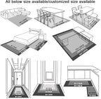Vintage Boho Area Rugs Multicolor Ethnic Style Geometric Splicing Carpets Bedroom Living Room Kitchen Floor Mats Indoor Outdoor Non-Shedding Runner Rug Home Décor Carpet 4' X 9'