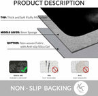 Elephant Bath Mat for Bathroom Bath Rugs Door Mat Non Slip Rubber Backed Bathroom Floor Mat for Bathtub Sink Shower 16"X24"