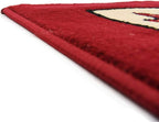 Unique Loom Espahan Collection Area Rug - Cape Cod (8'Square, Red/ Beige)