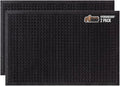 GORILLA GRIP Front Door Mat, Indoor Outdoor Ultra Absorbent HydroAbsorb Doormat, Absorbs Up to 1.7 Cups of Water, Stain and Fade Resistant, Rubber Backing Doormats, Captures Dirt, 2 Pack, 29x17 Black