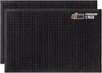 GORILLA GRIP Front Door Mat, Indoor Outdoor Ultra Absorbent HydroAbsorb Doormat, Absorbs Up to 1.7 Cups of Water, Stain and Fade Resistant, Rubber Backing Doormats, Captures Dirt, 2 Pack, 29x17 Black