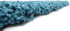 Unique Loom Solid Shag Collection Area Rug (8' Square, Deep Aqua Blue)