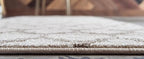 Rugs.com Lattice Collection Rug – 20 Ft Runner Beige Medium Rug Perfect for Hallways, Entryways