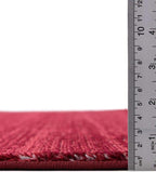 Unique Loom Finsbury Collection Area Rug - Kate (5' 3" x 8' Oval, Red)