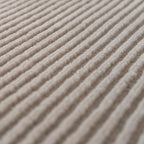 Revival Rugs Stripe 7'10"x10' Washable Area Rug for Living Room Bedroom - 100% Recycled Oeko-TEX Certified, Medium Pile, Taupe