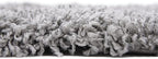 Unique Loom Solid Shag Collection Area Rug (4' 1" x 6' 1" Rectangle, Cloud Gray)