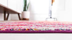 Unique Loom Trellis Frieze Collection Area Rug - Geometric (7' Round, Multi/ Ivory)