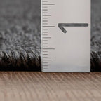 LUXE WEAVERS Modern Farmhouse Smoke 6x9 Washable Area Rug, Anti-Slip Diamond Pattern Carpet