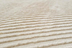 Revival Rugs Record 9'2"x12'2" Washable Area Rug for Living Room Bedroom - 100% Recycled Oeko-TEX Certified, Medium Pile, Beige, Cream