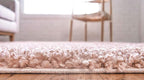 Unique Loom Davos Shag Collection Area Rug - Solid (2' 7" x 13' 1" Runner, Dusty Rose)