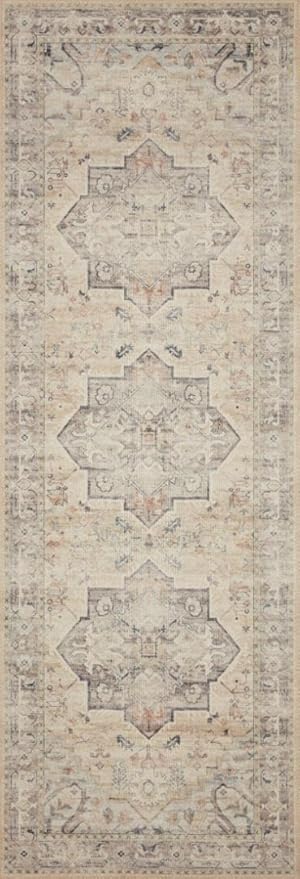 Loloi Hathaway Collection HTH-07 Multi/Ivory 9'-0" x 12'-0", .25" Thick Area Rug, Soft, Durable, Printed, Modern, Low Pile, Non-Shedding, Easy Clean, Living Room Rug