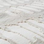 Revival Rugs Shell 2'7"x4'11" Machine Washable Area Rug for Kitchen Bedroom - 100% Recycled Oeko-TEX Certified, Medium Pile, Beige, Cream