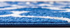 Rugs.com Lattice Frieze Collection Rug – 6' Square Navy Blue Medium Rug Perfect for Living Rooms, Kitchens, Entryways