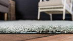Unique Loom Solo Collection Area Rug - Calabasas (7' 10" x 10' Rectangle, Light Blue)