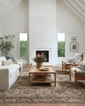 Loloi Amber Lewis Billie Collection, Clay & Sage 2'-3" x 3'-9" Area Rug – Antique & Distressed Accent Rugs for Living Room, Bedroom, Entryway & Hallway, No Shed High Traffic Area Home Decor Rug