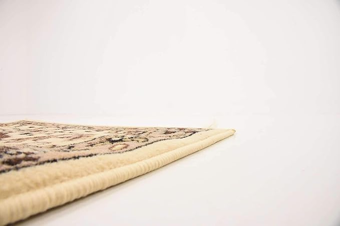 Unique Loom Sialk Hill Collection Area Rug - Washington (2' 2" x 8' 2" Runner Ivory/Black)