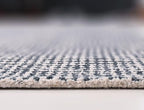 Hand-Tufted 100% Wool Pile Area Rug – Geometric Textured Grid Check Pattern – Thick and Durable Floor Carpet for Bedroom, Living Room, Kids Room, and Dining Area (Charcoal Gray, 2.6' x 12')