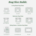 Area Rug 9x12 Washable Rug, Vintage Boho Medallion Rugs Non-Slip Soft Low Pile Large Distressed Rug Indoor Retro Carpet for Living Room Bedroom Dining Room Home Office (Green Beige, 9'x12')