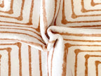 GLN Rugs Contemporary Collection - Machine Washable Area Rug, Contemporary Washable, Non Slip, Low Pile Chenille Rug, Living Room, Bedroom, Kitchen Rug (6' x 9' Orange Beige)