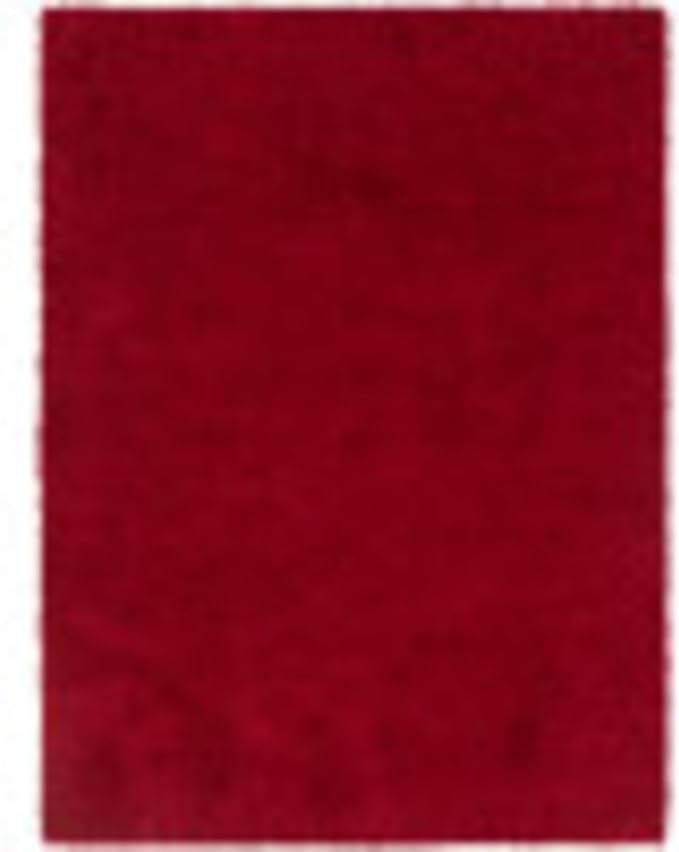 Artistic Weavers Solid Plush Blissful Shag Area Rug, 7'10" x 10', Red