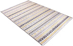 Alfa Rich 5x8 Yellow Gray White Washable Area Rugs for Living Room Bedroom Kitchen Cotton Decor Rug