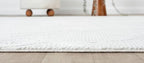 Adel Modern Area Rug for Living Room, 4x6 Rustic Distressed Abstract Cream Neutral Rug, Medium Pile Stain Resistant Carpet for Bedroom, Dining Room or Kitchen (4' x 6', Cream)
